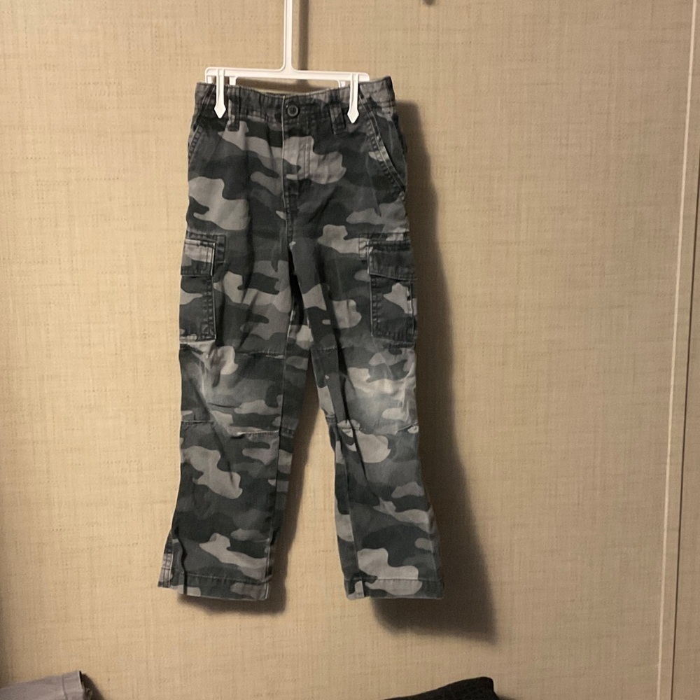 Sonoma Kids Gray Camouflage Cargo Pants